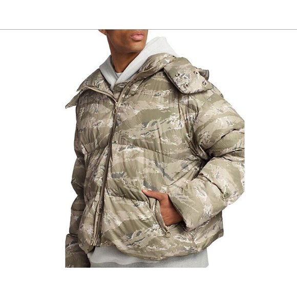 Stampd Cropped Camo Puffer Mens Jacket -‎ Size L - Picture 4 of 13